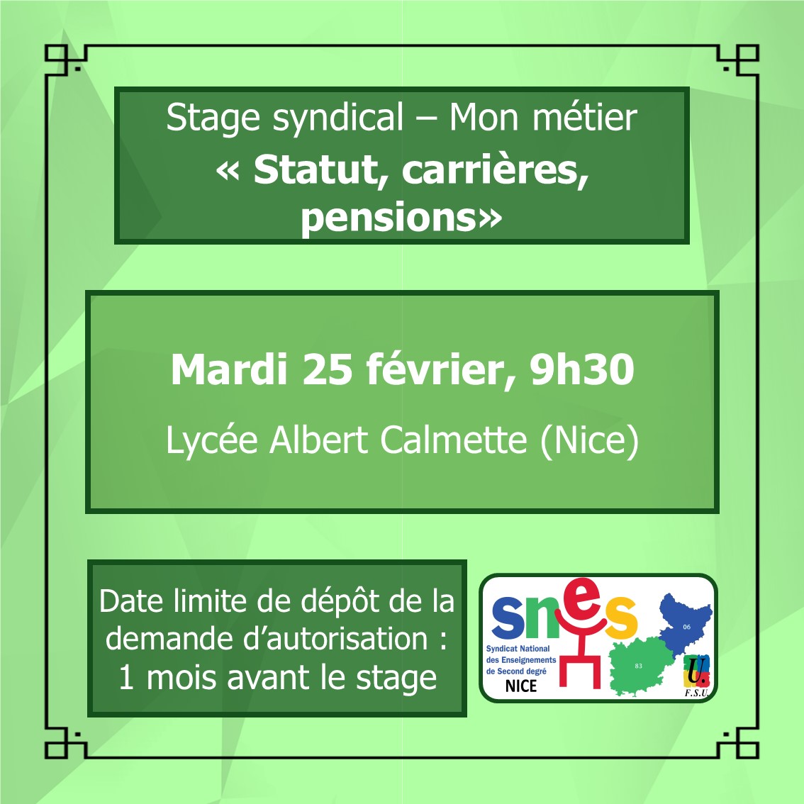 SNES-FSU Aca de Nice tweet media