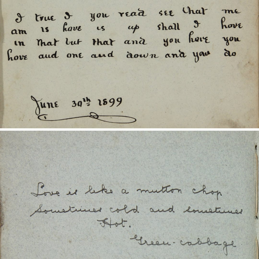 Archives Wales (@archiveswales) on Twitter photo Today is #StDwynwensDay the patron saint of Welsh lovers.
Here are 2 poems about love, from an autograph album kept between 1898-1913.
<a href="/PembsArchives/">Pembrokeshire Archives / Archifdy Sir Benfro</a> : HDX/1623/2 Today is #StDwynwensDay the patron saint of Welsh lovers.
Here are 2 poems about love, from an autograph album kept between 1898-1913.
<a href="/PembsArchives/">Pembrokeshire Archives / Archifdy Sir Benfro</a> : HDX/1623/2