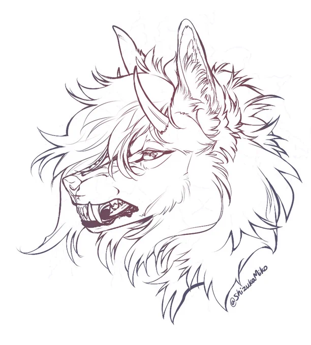 Ko-fi comm batch!Alcina (horned canine) and Faolan (dutchAD) sketch for Soffpawz on dA, Nevada (dutchAD) for ReitaKei on dA, and Dare (horned skull canine) for  <3thanks everyone!! 