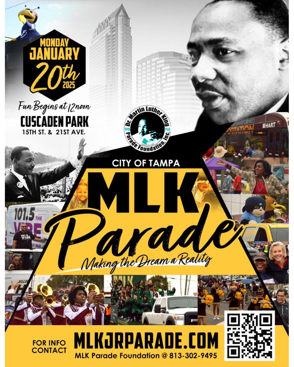 tampafamhealth's tweet photo. Dr. King showed us the power of hope, justice, and unity. As we honor his legacy today, catch us in the MLK Parade—we’d love to see you there!
#MLKDay #Community #Equity #HealthcareAsItShouldBe #TFHC https://t.co/YEYZVgOTyU