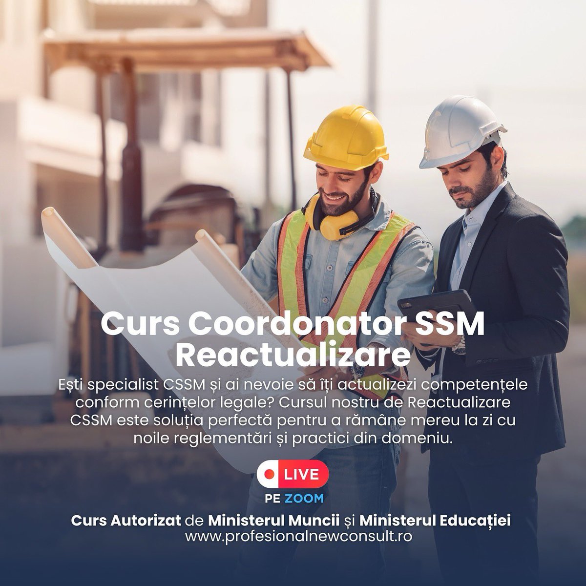 ProfesionalNew's tweet photo. Înscrie-te acum la curs 𝐂𝐨𝐨𝐫𝐝𝐨𝐚𝐧𝐭𝐨𝐫 𝐒𝐒𝐌 - 𝐫𝐞𝐚𝐜𝐭𝐮𝐚𝐥𝐢𝐳𝐚𝐫𝐞 🔝 
𝐃𝐞𝐭𝐚𝐥𝐢𝐢 𝐚𝐢𝐜𝐢 👉 https://t.co/v8n9lM4zJ4
⚠️cel mai bun preț 
⚠️disponibil și #online 
.
#cursssm #curscoordonatorcssmreactualizare #protectiamuncii #profesionalnewconsult https://t.co/tE3nOaPXBh