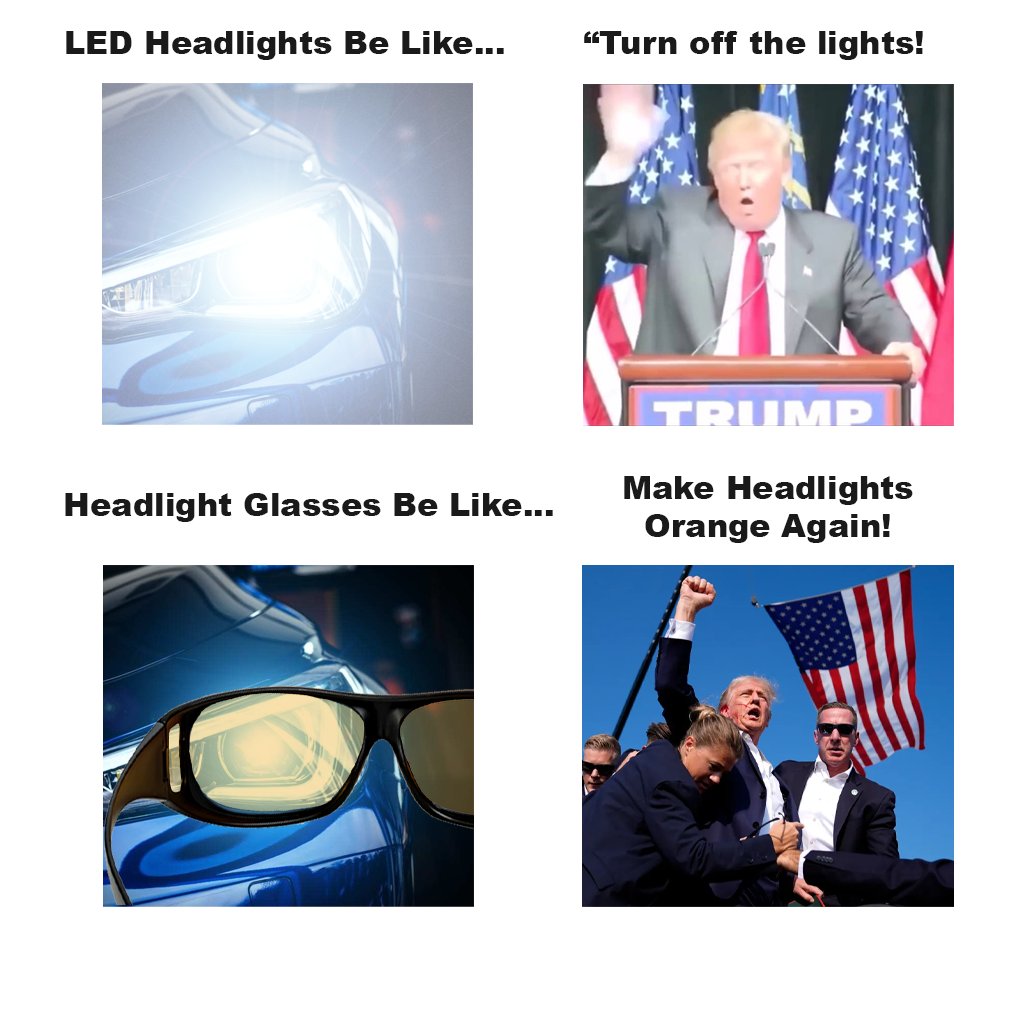 makeheadlightso's tweet image. BAN LED HEADLIGHTS 2025 - MAKE HEADLIGHTS ORANGE AGAIN