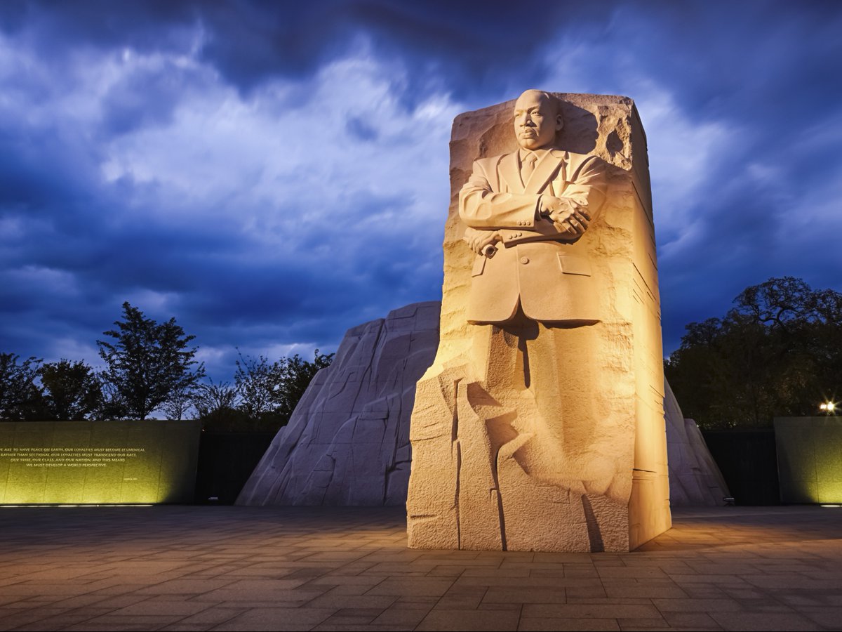 SCSU's tweet photo. Dr. Martin Luther King Jr. dared us to dream and act boldly — today, we reflect on his enduring impact on our nation and the world. https://t.co/8NzuXEPZhF