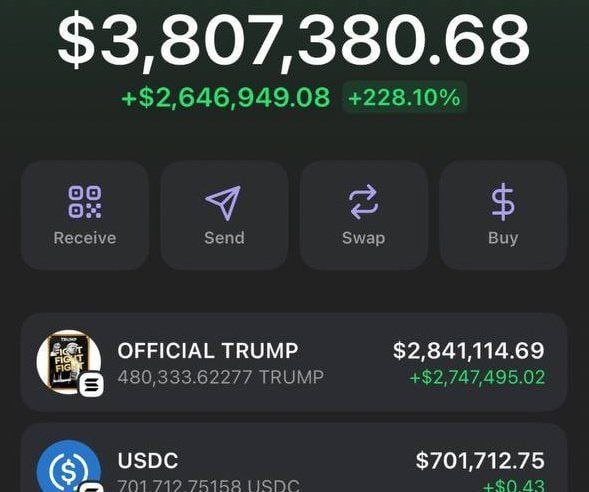 <a href="/PiNewsApp/">Pi News</a> Thanks to $TRUMP, I’m living the dream! Comment your Solana address, and I’ll send you 1,000 $TRUMP today! 🎁