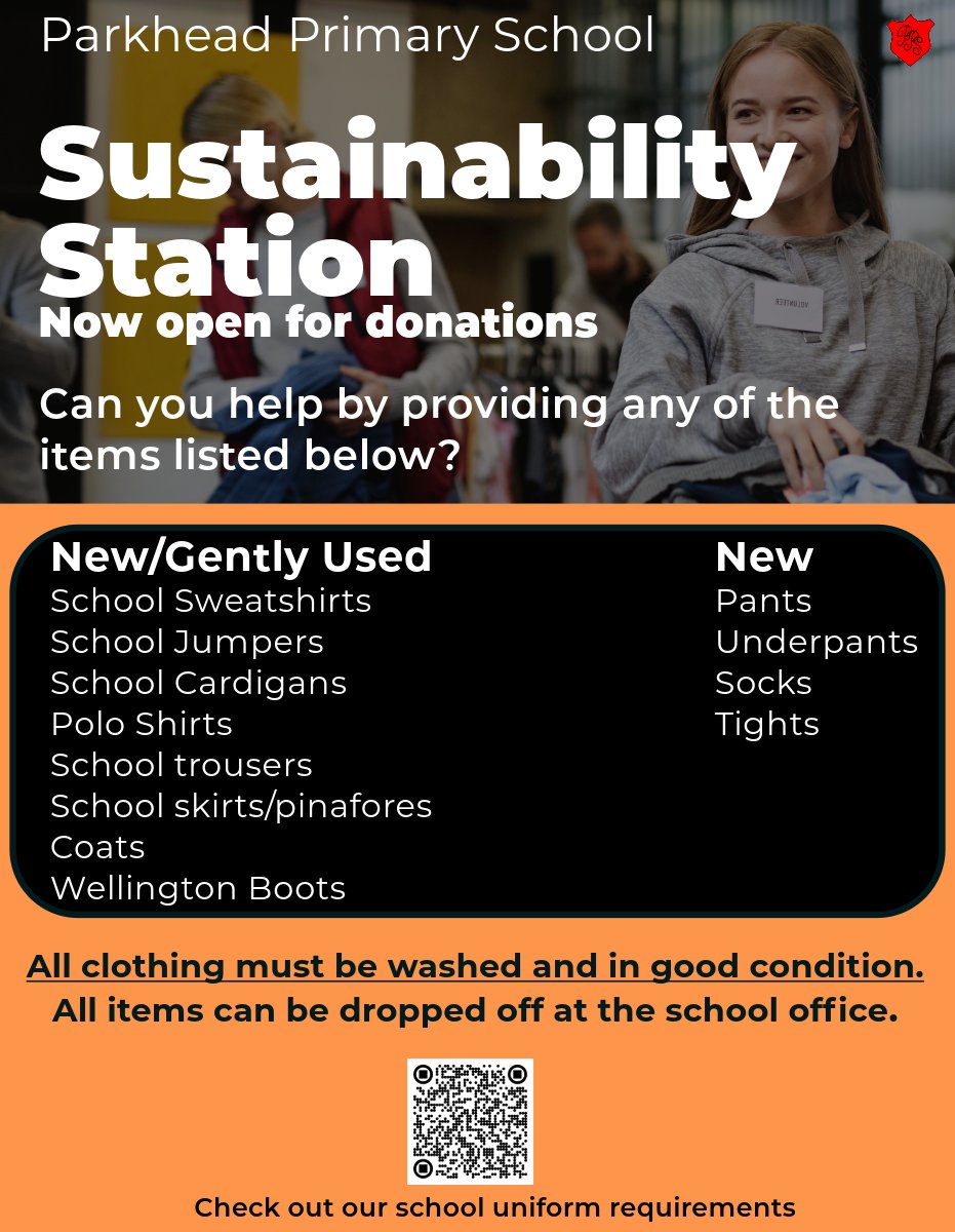 ParkheadPrimarySchool (@parkheads) on Twitter photo Can you help!? We are looking for new or gently used school uniform to boost the supply for our sustainability station. Full details are in the flyer. <a href="/LoveWestLothian/">West Lothian Council</a> <a href="/WestCalderHigh/">West Calder High</a> <a href="/TheSchoolBankWL/">TheSchoolBankWL</a> <a href="/WCHCDT/">West Calder and Harburn CDT</a> #donateclothes Can you help!? We are looking for new or gently used school uniform to boost the supply for our sustainability station. Full details are in the flyer. <a href="/LoveWestLothian/">West Lothian Council</a> <a href="/WestCalderHigh/">West Calder High</a> <a href="/TheSchoolBankWL/">TheSchoolBankWL</a> <a href="/WCHCDT/">West Calder and Harburn CDT</a> #donateclothes