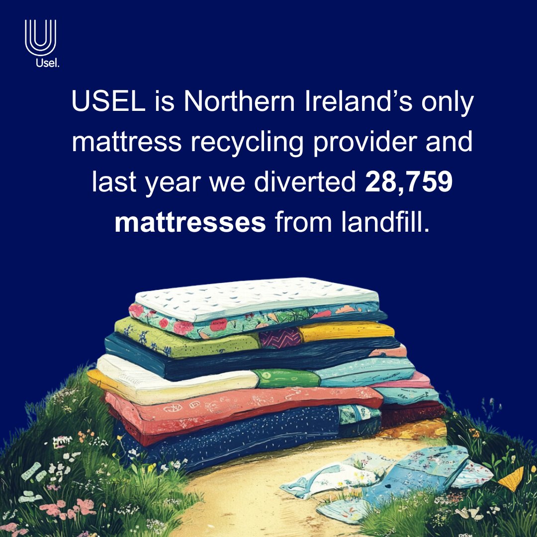 ♻️ In 2024, USEL recycled over 28,000 mattresses! That’s thousands of beds kept out of landfills and given a second life. 🌍🛏️