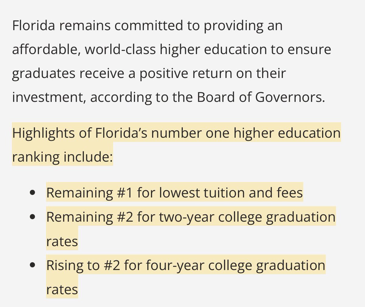 Sydpai's tweet photo. @FloridadadD @kizokuluffy @__Guntar__ Ranking highest in what, you may ask? Affordable tuition and fees. https://t.co/e3Wqj422H0