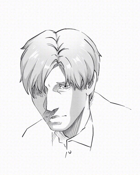 Another attempt at drawing in a manga style ✍🏻💨

#silenthill2 #JamesSunderland #マンガ 