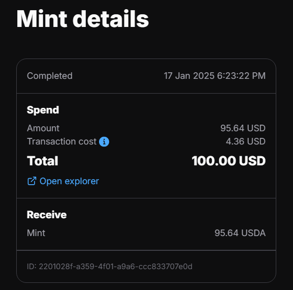 VBhuvanagiri's tweet image. Minted the first USDA 🚀

Exciting updates coming soon!

cardanoscan.io/transaction/e6…

@AnzensOfficial $USDA @emurgo_io @EncryptusGlobal