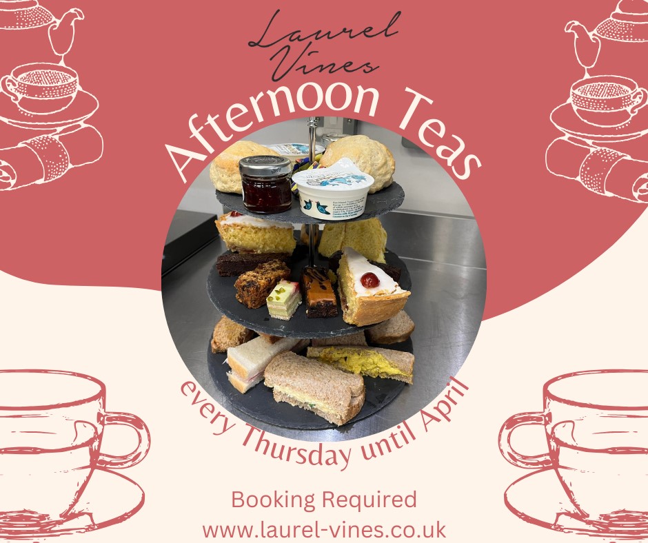 📷📷 AFTERNOON TEA 📷📷

We are excited for our first Afternoon Tea bookings of 2025, this Thursday

To book on our Afternoon Teas please follow this link
laurel-vines.co.uk/events/afterno…