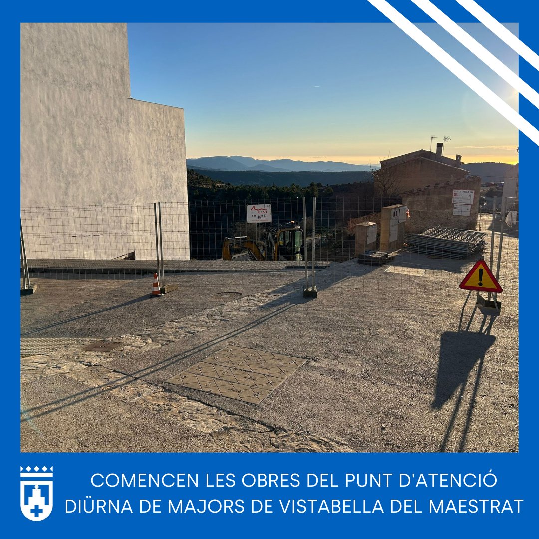 ✅ Comencen les obres del Punt d'Atenció Diürna de Majors de Vistabella del Maestrat

📍 Per a la construcció des de zero del Punt d'Atenció Diürna de Majors s'ha destinat 1.187.713,77 euros

🗣  Tota la informació:
vistabelladelmaestrat.es/ca/noticias/co…