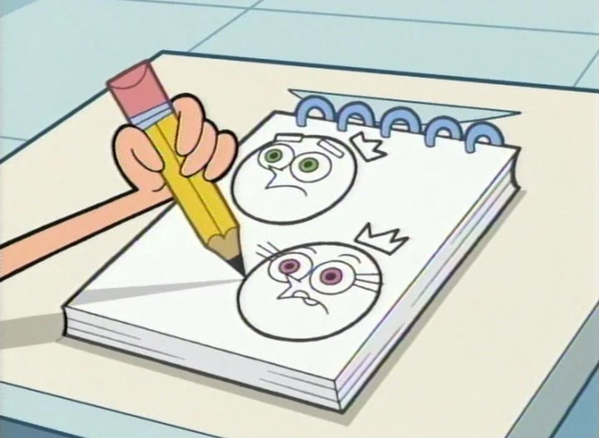 XMilo_LuvX's tweet photo. Timmy drawing perfect circles is canon lol ๐
Fun fact: the imperfect circles were made by Crocker lol
#FairlyOddParents #FOP #foptwt #TimmyTurner #Art #Perfectcircles #fop25 https://t.co/zOHikQqAnV