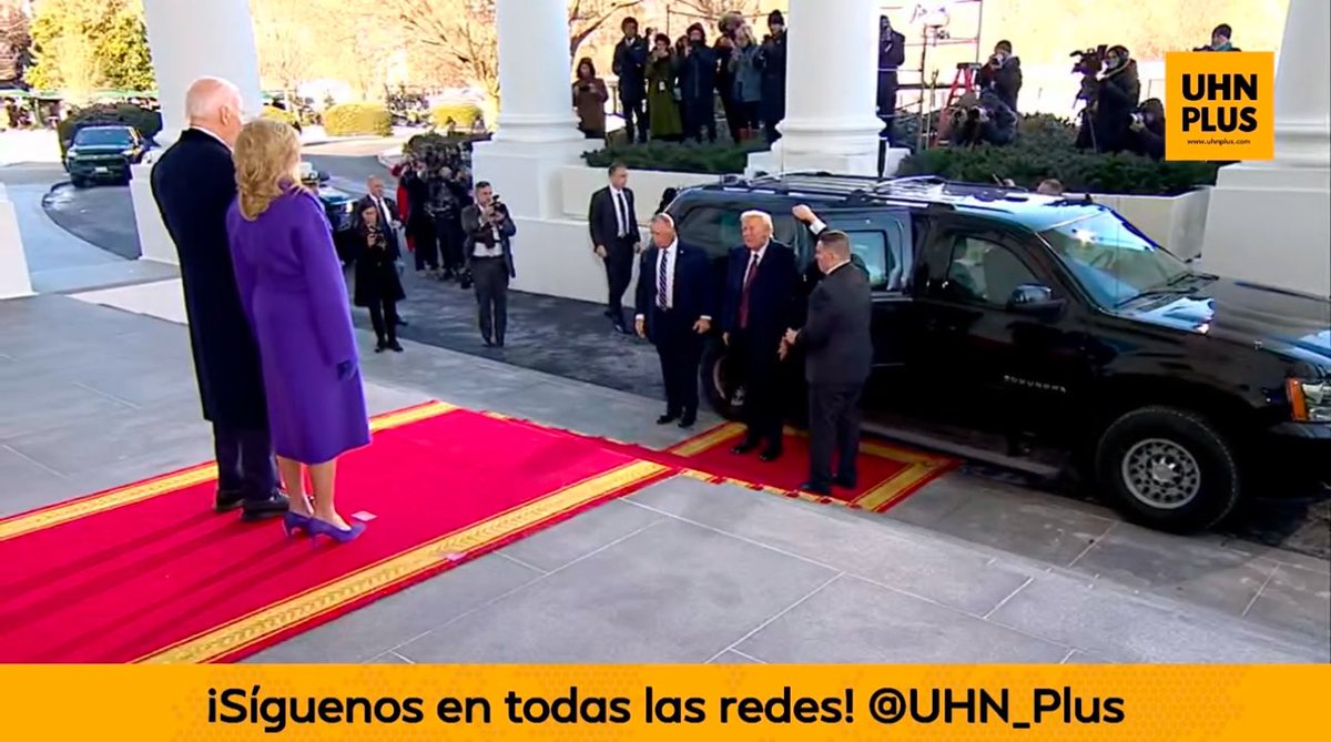 🇺🇸 | AHORA

Trump y Melania llegan a la Casa Blanca para el té previo a la salida junto a los Biden hacia el Capitolio.