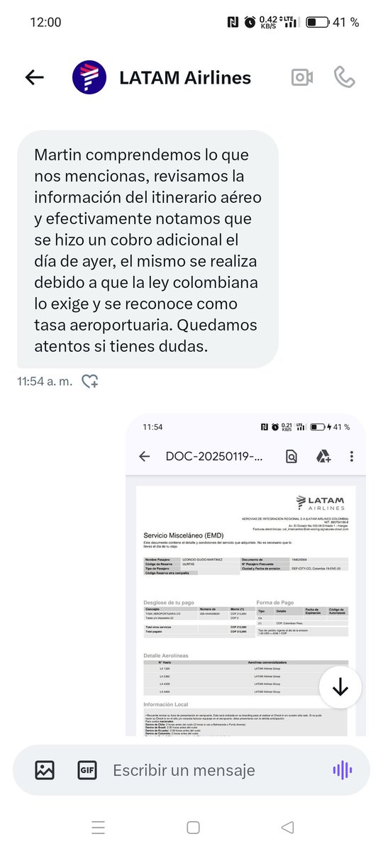 Martin Martinez (@martinezmartin2) on Twitter photo Una muestra más de lo inútil de <a href="/LATAMAirlines/">LATAM Airlines</a> que para esta brillante respuesta querían les escribiera por DM Una muestra más de lo inútil de <a href="/LATAMAirlines/">LATAM Airlines</a> que para esta brillante respuesta querían les escribiera por DM