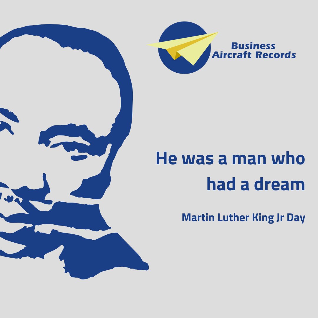 AircraftRecords's tweet photo. Injustice anywhere is a threat to justice everywhere.’ 

Let’s honor Dr. King’s legacy by taking action to make aviation—and the world—a more inclusive space. 🌍✈️ 

#MLKDay #AviationForAll #businessaircraftrecords #AviationEfficiency 
#AircraftRecords #BusinessAviation https://t.co/Vz1xKRgRhm