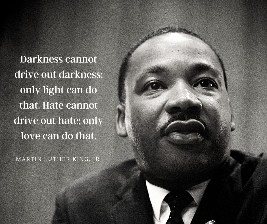 Today we give thanks for the life, teaching and advocacy of Martin Luther King Jr. for the sake of justice, inclusion and the value of all people. We pray that we'll be inspired by our siblings in Christ who are fearless and persistent in their advocacy and compassion for others.