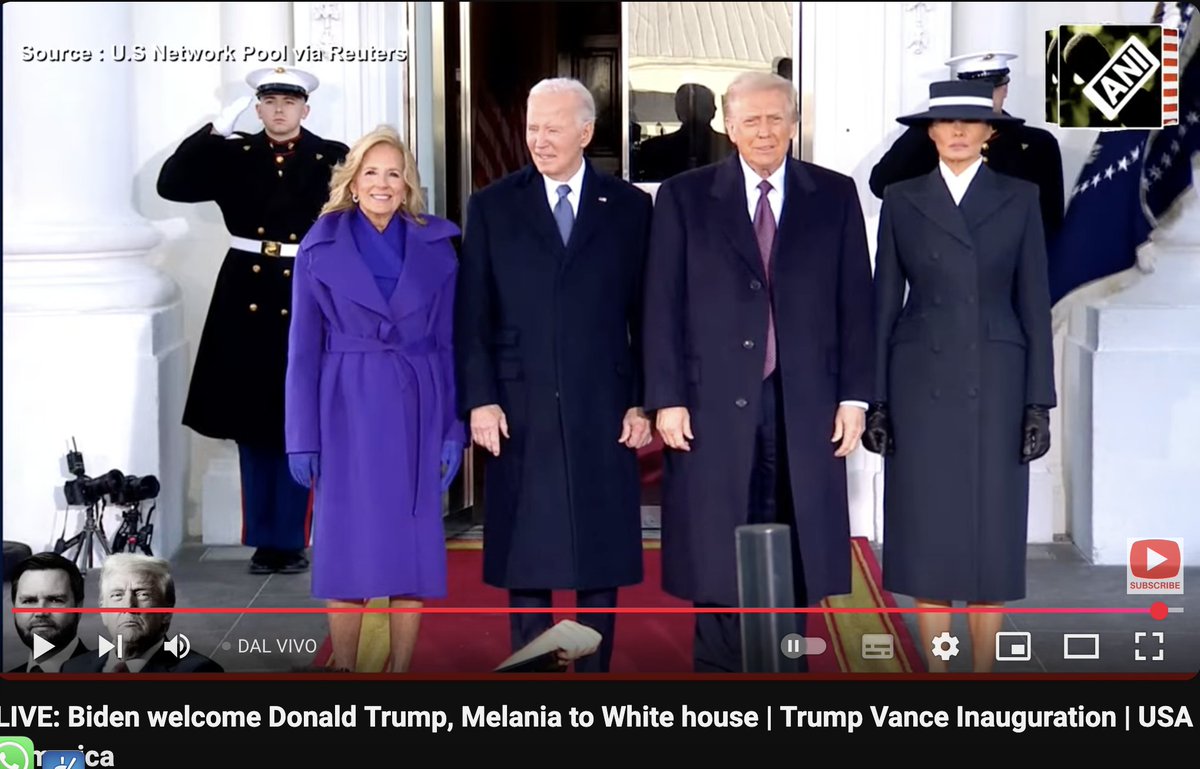<a href="/PU28453638/">Freedom 🇺🇸🦅</a> LIVE: #Biden welcome #DonaldTrump,   #Melania to #Whitehouse | #Trump #Vance Inauguration #USA | #AmericaFirst   <a href="/YouTube/">YouTube</a>  -  #urltube -