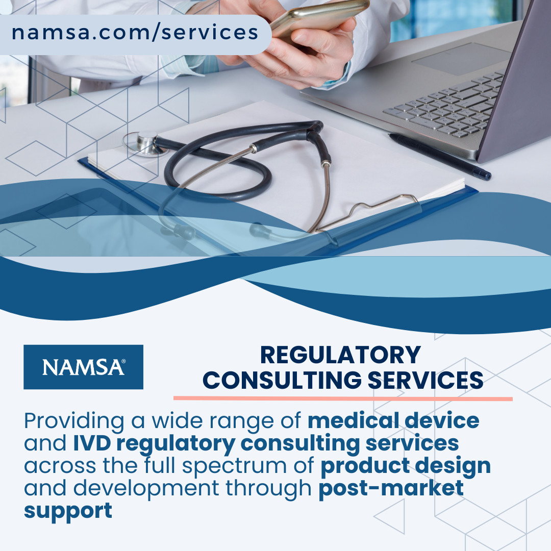 NAMSA_CRO's tweet image. Having the right medical device regulatory consulting partner at the right time can be invaluable in attaining compliance and market access. 

NAMSA is the industry leader in driving successful medical ... namsa.com/services/regul… 
#regulatoryconsulting #medicaldevices #NAMSAKnows
