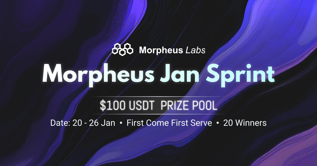 morpheuslabs_io's tweet photo. Hey Morpheus Labs fam! 🚀

We’re officially on #Zealy, and this is just the beginning. More exciting campaigns are in the works! 🎯✨

Jump into the January Sprint now and be part of the action:
https://t.co/w6tunITa5S 🏃‍♀️🔥 

#MorpheusLabs #ZealyQuests #Web3 #blockchain $MIND https://t.co/ReyhTYGKpF
