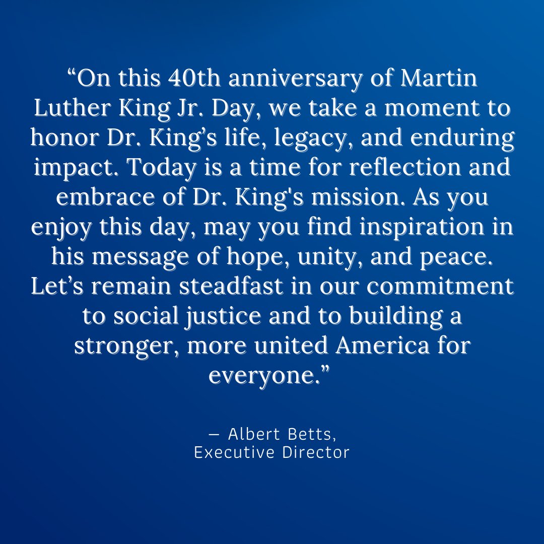 A visionary leader, an advocate for equality, and an iconic civil rights activist. We collectively honor the extraordinary life and lasting legacy of the esteemed Dr. Martin Luther King Jr. #MLKDay2025