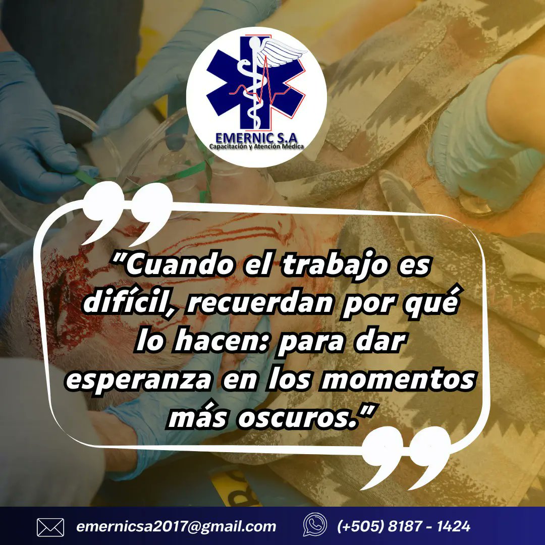 EmernicSA's tweet photo. "Cuando el trabajo es difícil, recuerdan por qué lo hacen: para dar esperanza en los momentos más oscuros."

💪Excelente inicio de semana. https://t.co/Sm844hL9vA