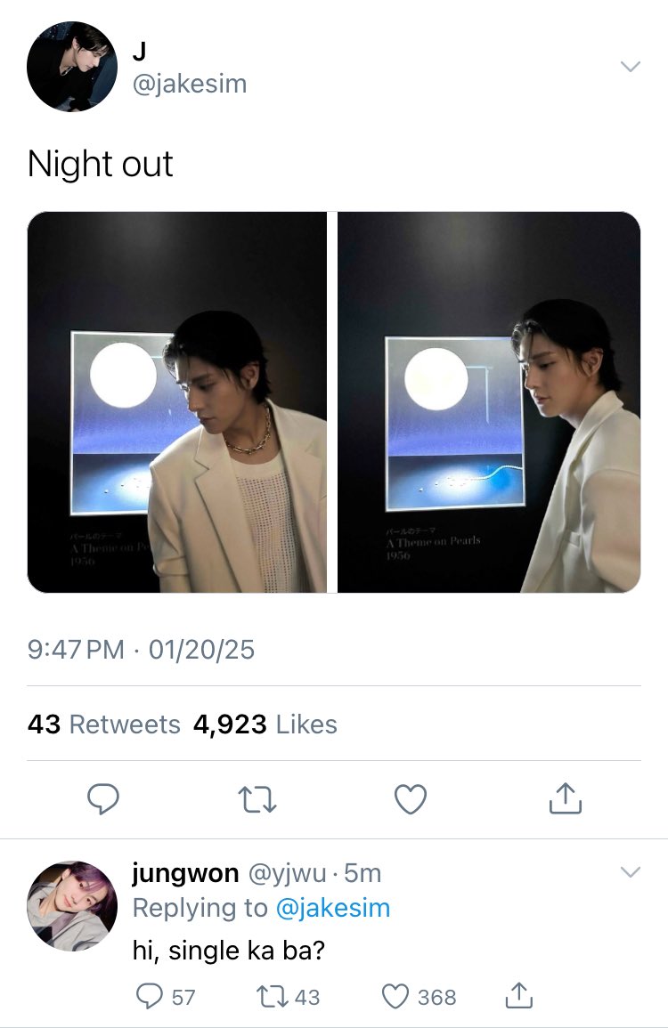 aftergaze's tweet photo. #jakewon few tweets au,

jw’s guide to a successful life: aim higher and… older? (1/7) https://t.co/veF51zKTbQ