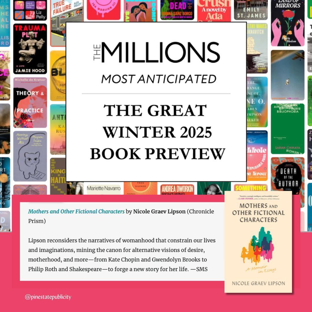 Baby's first ANTICIPATED LIST (and far from last) for Nicole Graev Lipson MOTHERS AND OTHER FICTIONAL CHARACTERS @the_millions

themillions.com/2025/01/most-a…