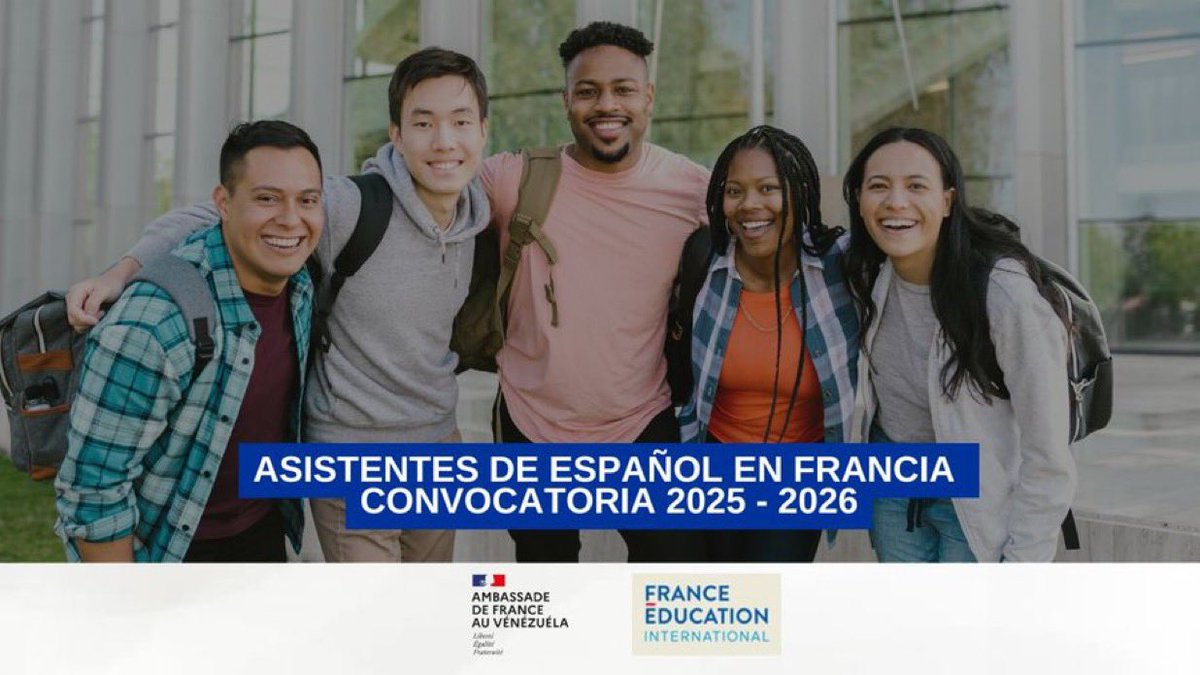 📣 ¡Prórroga hasta el 17 de febrero para postular a la convocatoria oficial para candidatos venezolanos 🇻🇪 al cargo de asistente de español en Francia 🇫🇷 durante el año escolar 2025-2026‼️

Conoce los requisitos 👉 n9.cl/kijzq