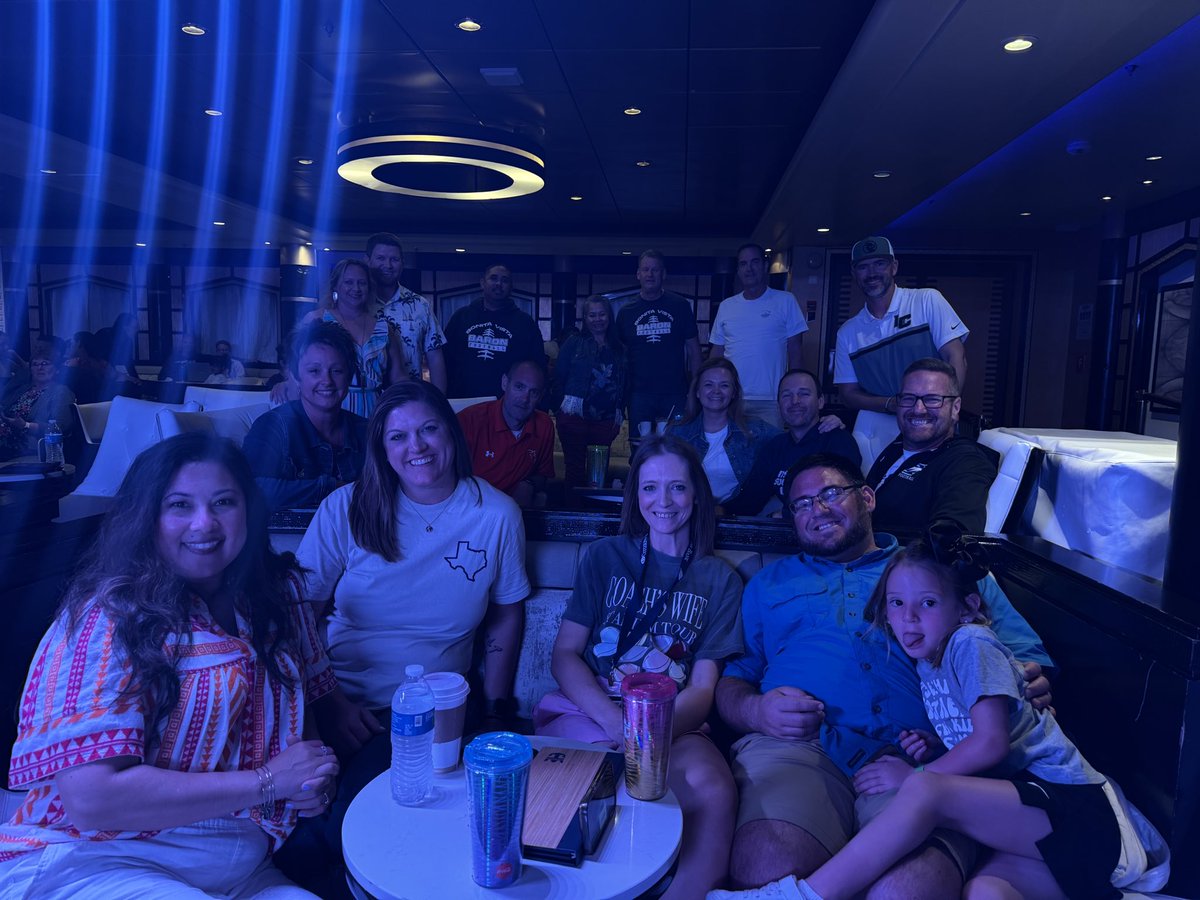 TheFridayNightLife (@thefnlpodcast) on Twitter photo Just got off the big boat! Corinne and I enjoyed an awesome Coaches Clinic cruise put on by Jamey and Kenny Simpson. <a href="/fbcoachsimpson/">Coach Kenny Simpson</a> <a href="/JSimpDesigns/">Jamey Simpson</a>
<a href="/Gun_TSystem/">Gun T</a>
We had an absolute blast getting to know coaches and their wives from all across the country, and talking football! Just got off the big boat! Corinne and I enjoyed an awesome Coaches Clinic cruise put on by Jamey and Kenny Simpson. <a href="/fbcoachsimpson/">Coach Kenny Simpson</a> <a href="/JSimpDesigns/">Jamey Simpson</a>
<a href="/Gun_TSystem/">Gun T</a>
We had an absolute blast getting to know coaches and their wives from all across the country, and talking football!