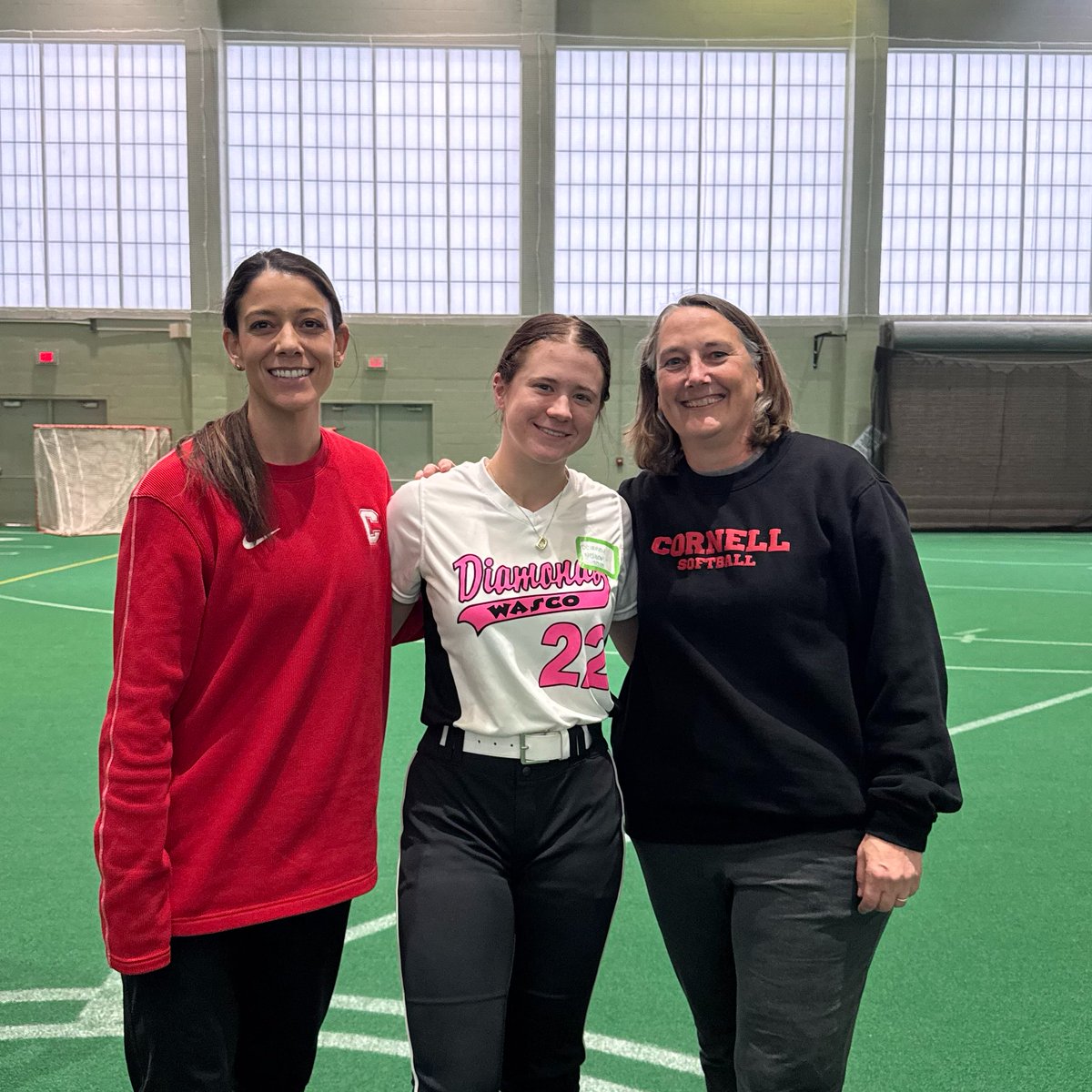 Had a great day at <a href="/CornellSoftball/">Cornell Softball</a> camp this weekend! Thank you so much to Coach Farlow, Coach <a href="/TaraTembey/">Tara Smith</a>, Coach Hennigar, <a href="/SwatSoftball_/">Swarthmore Softball</a>
and the student athletes. Beautiful campus and wonderful people. Have a great season - go Big Red! <a href="/coach2morrow/">Coach Morrow</a> <a href="/strickerwasco/">Wasco Diamonds 16U SS</a>