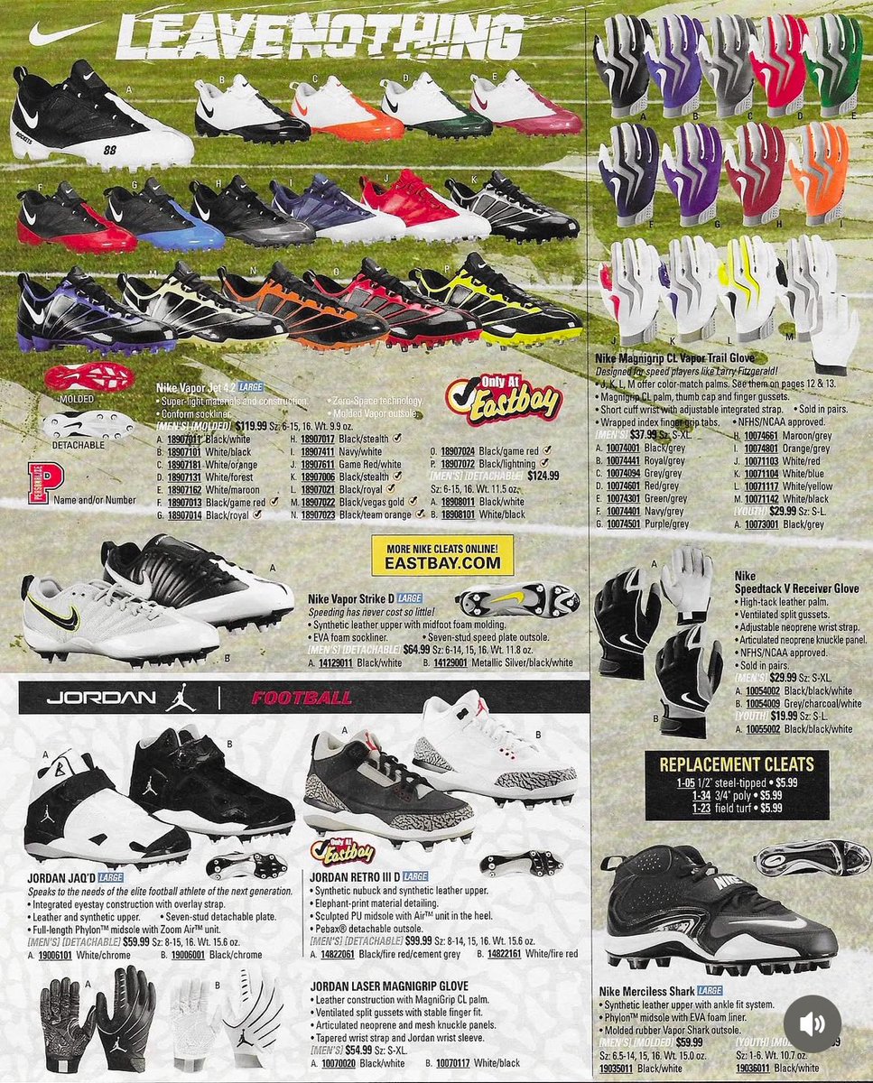 nike baseball cleats eastbay