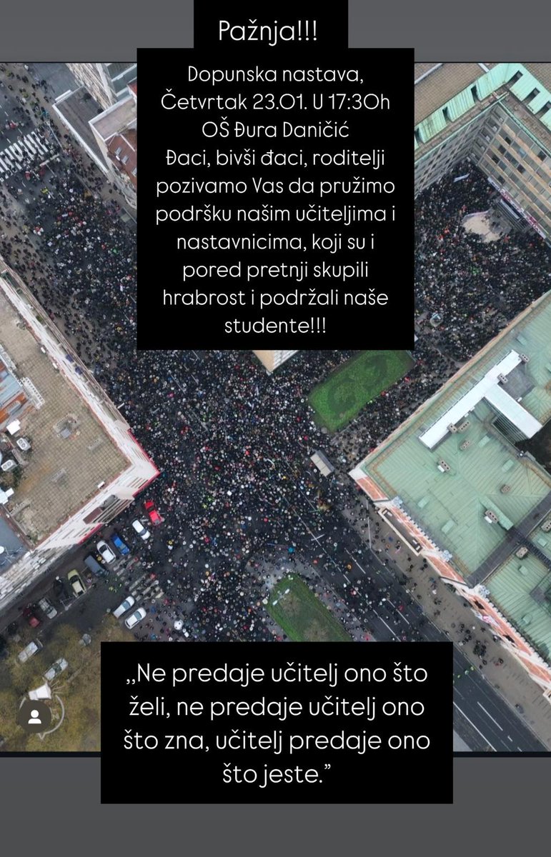 ekonomskitajgr's tweet photo. Nikada nisam tražio rt, evo do sada... 
Svi vi koji ste ikada imali ili imate veze sa Đurom, dođite na dopunsku nastavu u četvrtak! Da nam direktorka ne podeli neopravdane. https://t.co/JxN9AK8HQ8