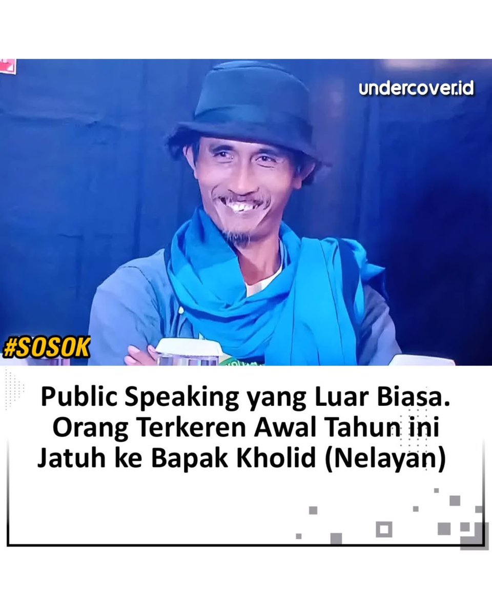 Rokygerung : pak kholid benar nelayan cerdas karna banyak makan ikan di laut dibanding menghafal nama ikan 😭🙏🏻

Salut sama public speaking bapaknya keren banget 🫶🏻