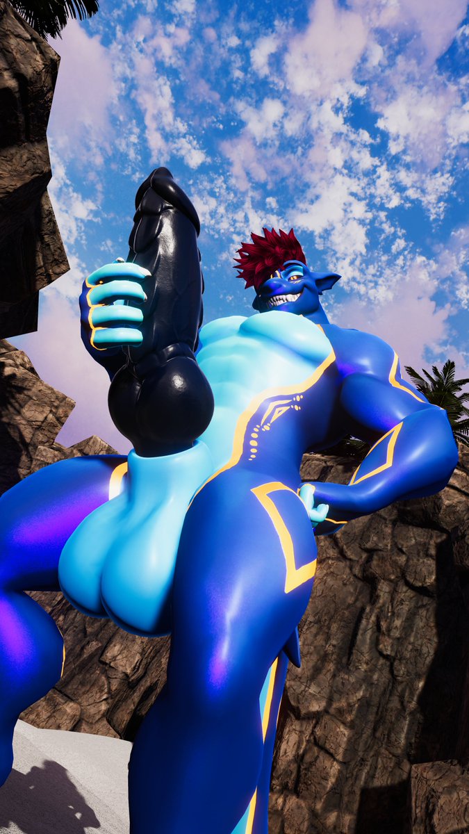 Just Maverick showing off, plus he do be very horny right now, could use a tight little hole to fill with.
Any takers?~💙