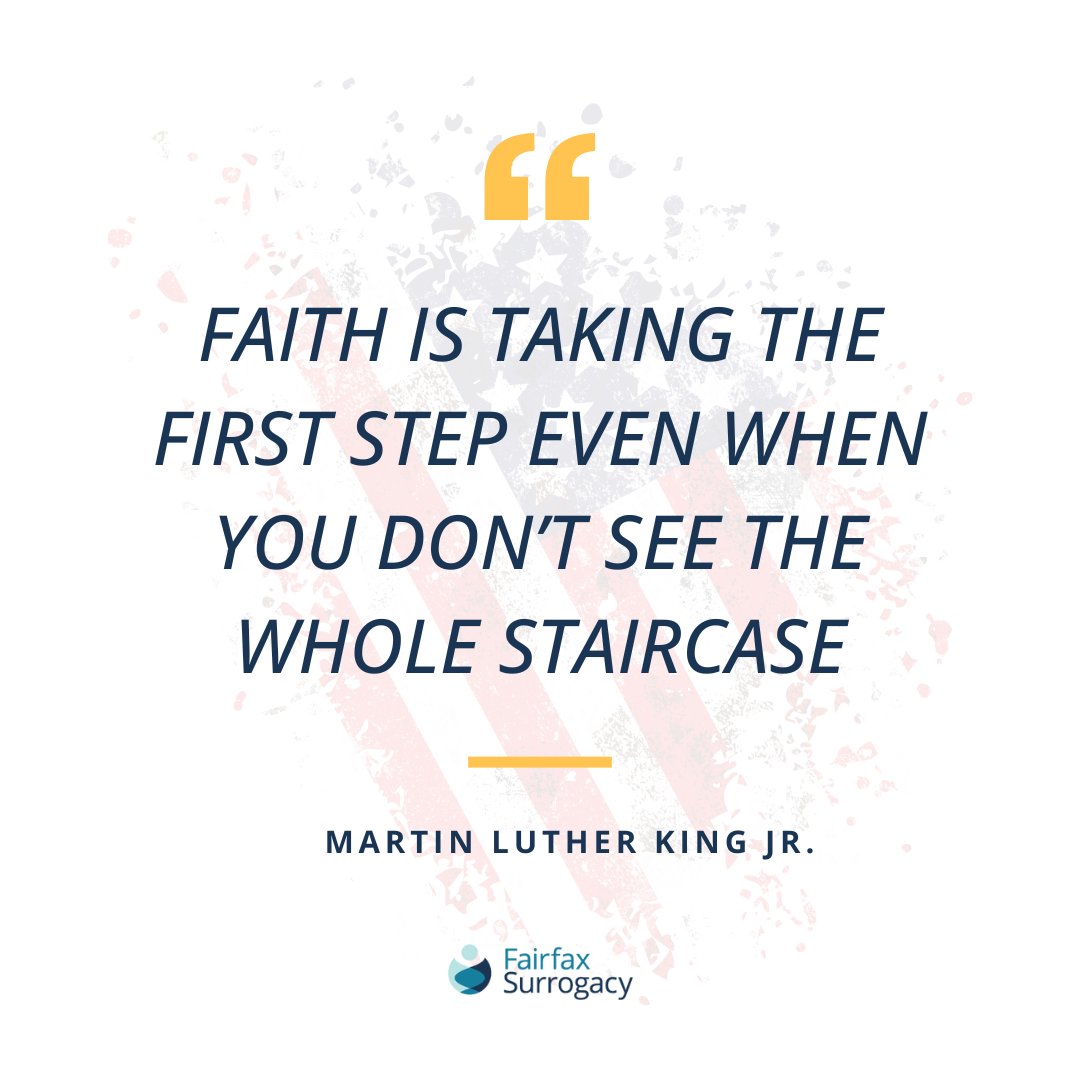 Today, we honor Dr. Martin Luther King Jr.’s legacy. His words remind us that progress begins with faith and courage. Let’s continue fostering kindness, respect, and hope in our communities. #MLKDay #Equality #Justice #Kindness #FairfaxSurrogacy #SurrogacyCommunity #FairfaxFamily
