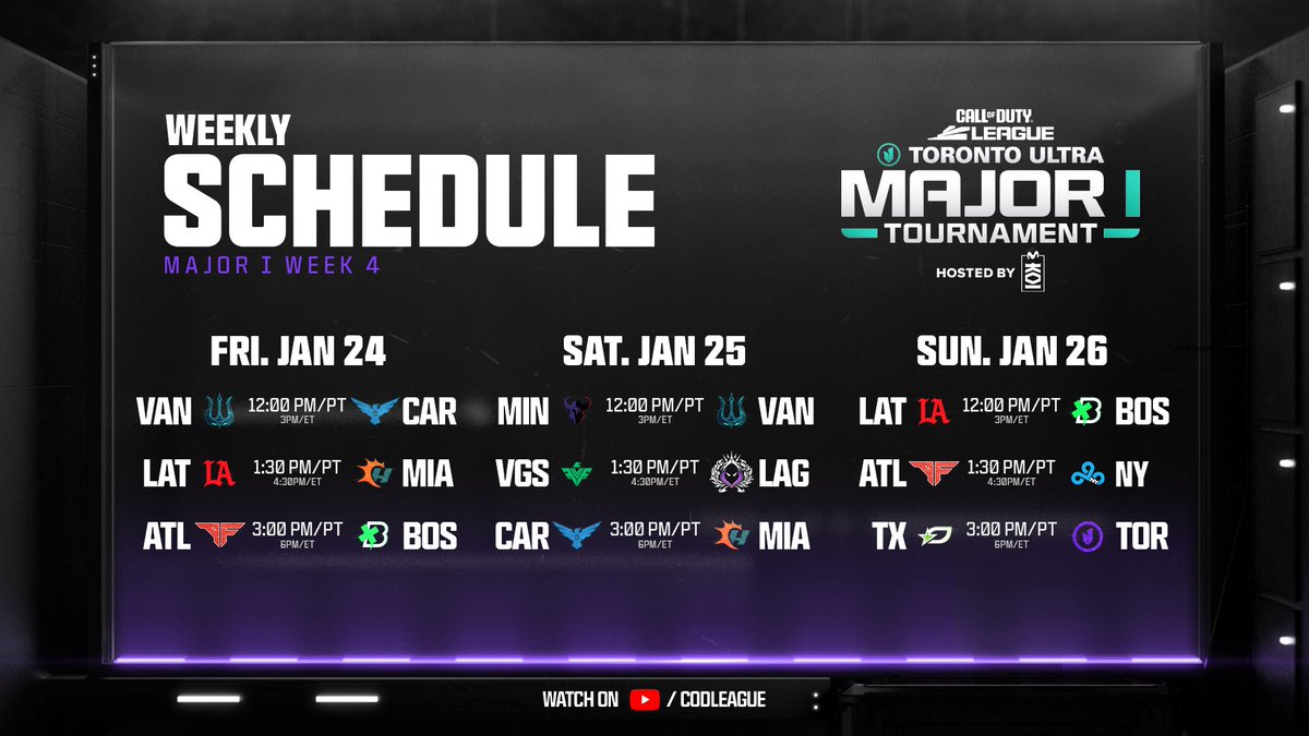 CODLeague's tweet photo. Last chance to get those CDL points before LAN. 🚨

#CDL2025 https://t.co/Hy1Xkci9wu