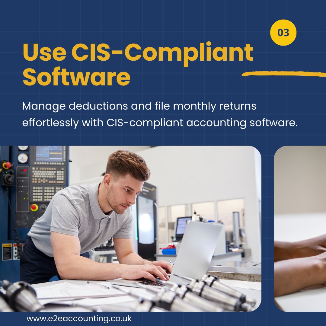 AccountingE2e's tweet image. 👉 Need expert help to manage CIS deductions and refunds? 

We’re just a message away!
#ciscompliance #constructionaccounting #avoiddoubletaxation #hmrcdeadlines #taxefficiency