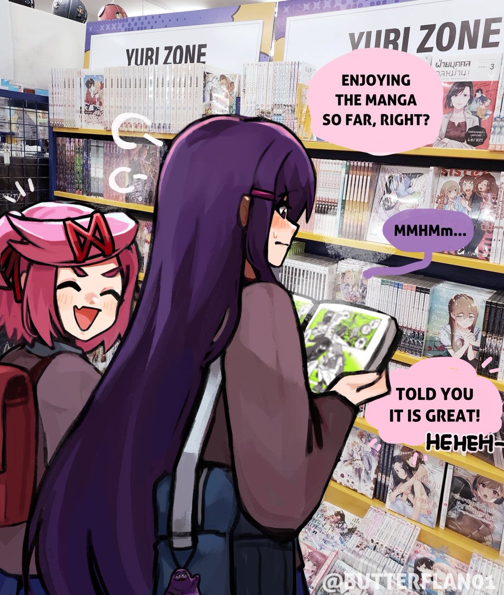 yuri reading green yuri in the yuri zone is a green flag