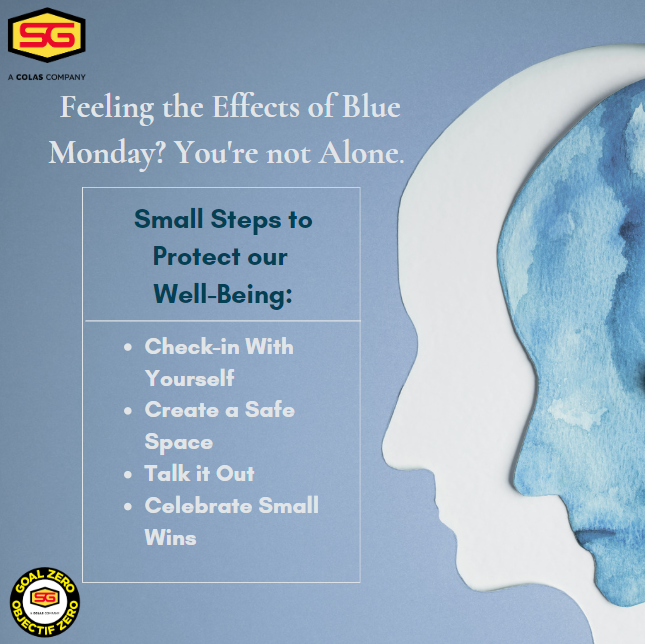 SGEdmonton's tweet photo. Feeling the effects of #BlueMonday? You're not alone. The third Monday of January can bring a wave of gloom, but it's also an opportunity to focus on your mental health and psychological safety. 🧠💙Prioritize psychological safety today, and every day. https://t.co/tnF1BYJ7XQ