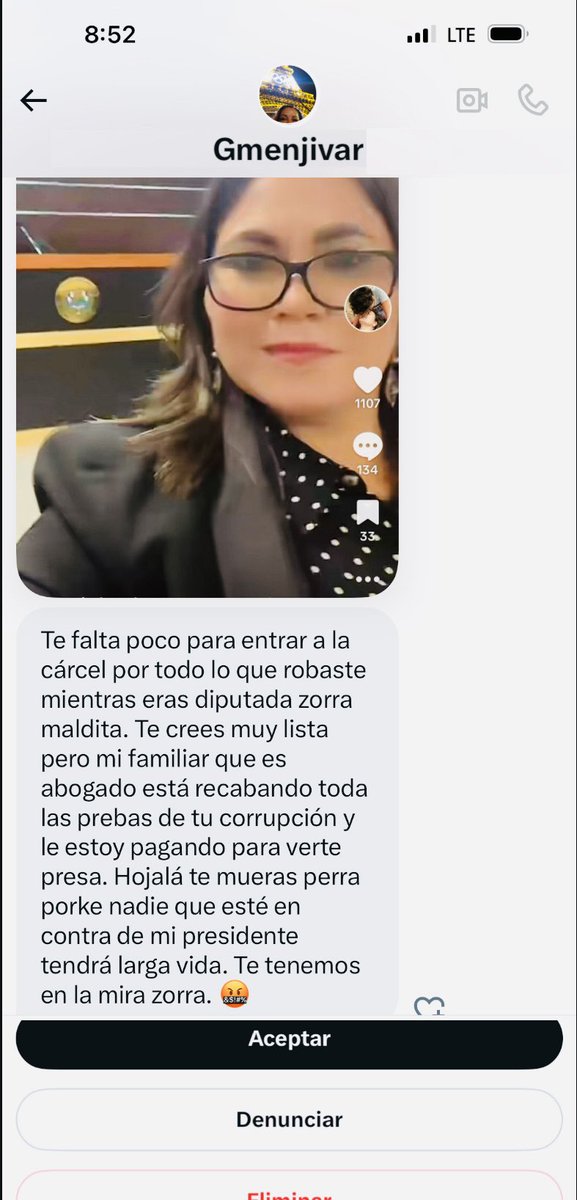 ¡Ay seño! Me ha dejado una gran confusión: ¿Podría aclararme si soy perra o zorra? Y si me muero: ¿Cómo me va a meter a la cárcel con las “prebas”?  Tenga cuidado <a href="/casaswithgloria/">Gmenjivar</a> porque su familiar que es “abogado” la está estafando. 😬