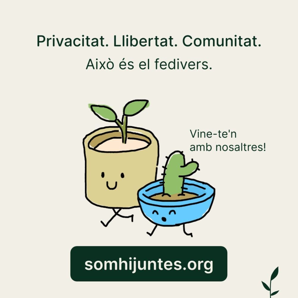 👋🏽 Des de Quepo ens sumem a l'acció col·lectiva #Vámonosjuntas #Somhijuntes impulsada per persones i entitats de l' #ESS!

Marxem d’X perquè volem un entorn digital més humà i lliure de monopolis, en contra dels discursos d’odi i les fake news.

Bluesky 👉bsky.app/profile/quepo.…