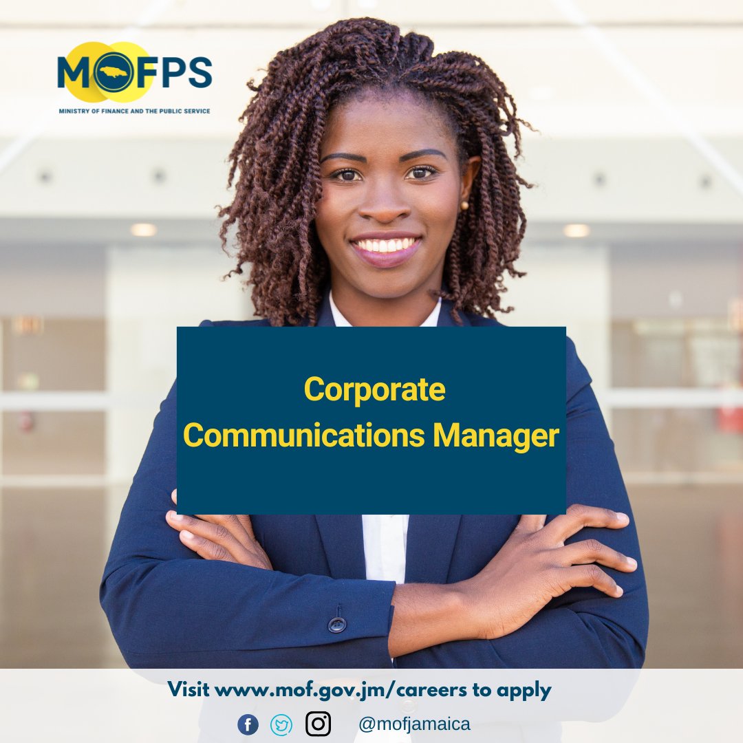 MOFJamaica's tweet photo. Application closes January 30, 2025.

Visit our website at https://t.co/AxS2581cK8 for more details about these career opportunities.

#mofpscareers
#mofpsjamaica
#drivenbyserviceexcellence https://t.co/YaUn3v3mEF