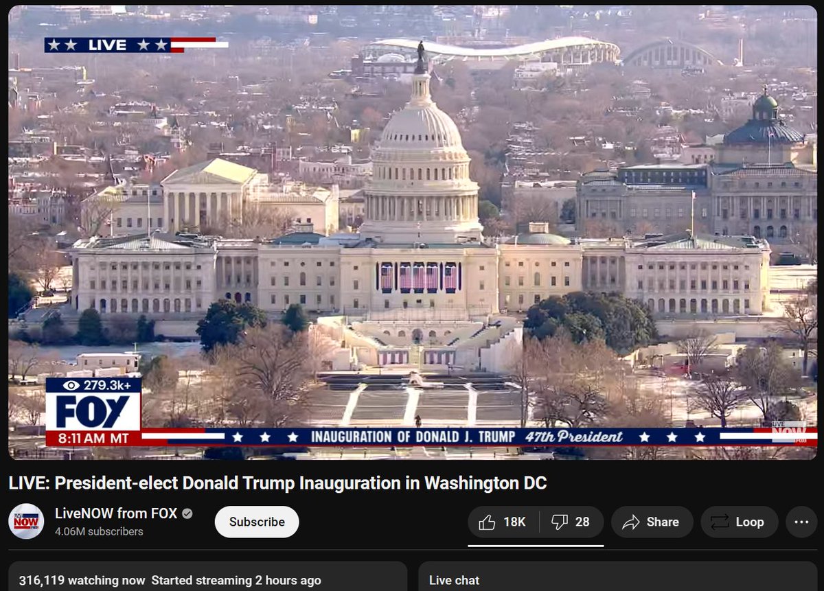 exid714's tweet photo. Donald Trump Inauguration 도널드 트럼프 대통령 취임식

1) 이 행사는 4년전 국회의사당 점거 폭동 당시를 트럼프가 보복하는 자리가 될 것
2) 트럼프 내각 체제는 이번주 이내로 만들어질 것
3) 혹한의 날씨로 모두가 건물 안으로 들어올 수 없음
4) 이전 취임식보다 보안 인력이 늘어남
@FoxNews https://t.co/ZYNakqRmx2