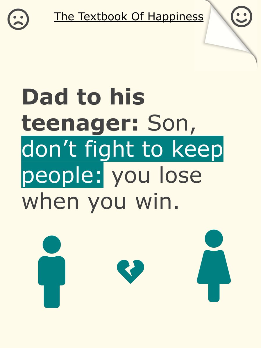 Don’t fight to keep people: you lose when you win.