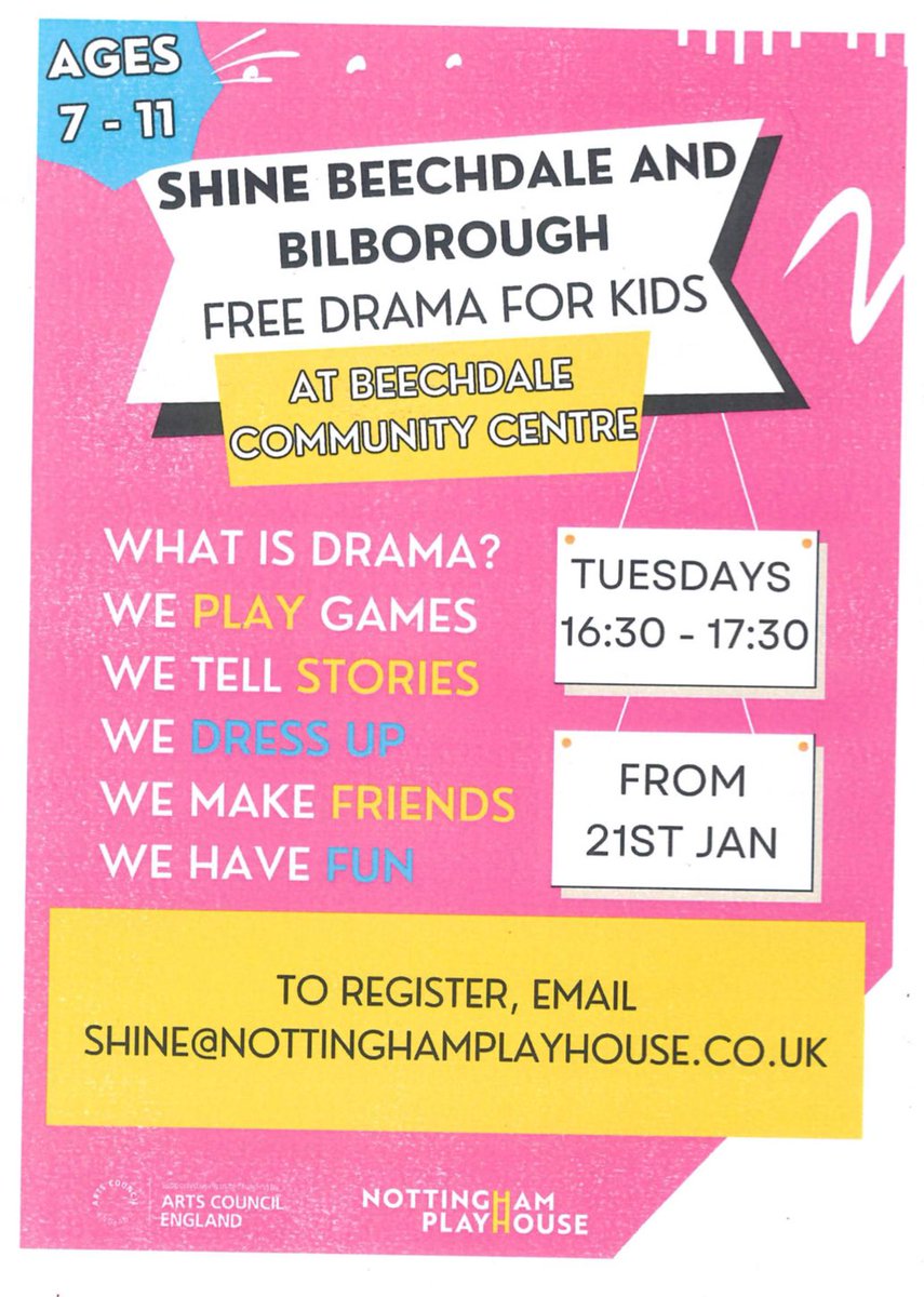 Brocklewood Primary (@brocklewoodp) on Twitter photo A lot of children really enjoyed the drama taster session from <a href="/nottmplayhouse/">Nottingham Playhouse</a>. If your child would like to continue, please see the attached flyer. A lot of children really enjoyed the drama taster session from <a href="/nottmplayhouse/">Nottingham Playhouse</a>. If your child would like to continue, please see the attached flyer.