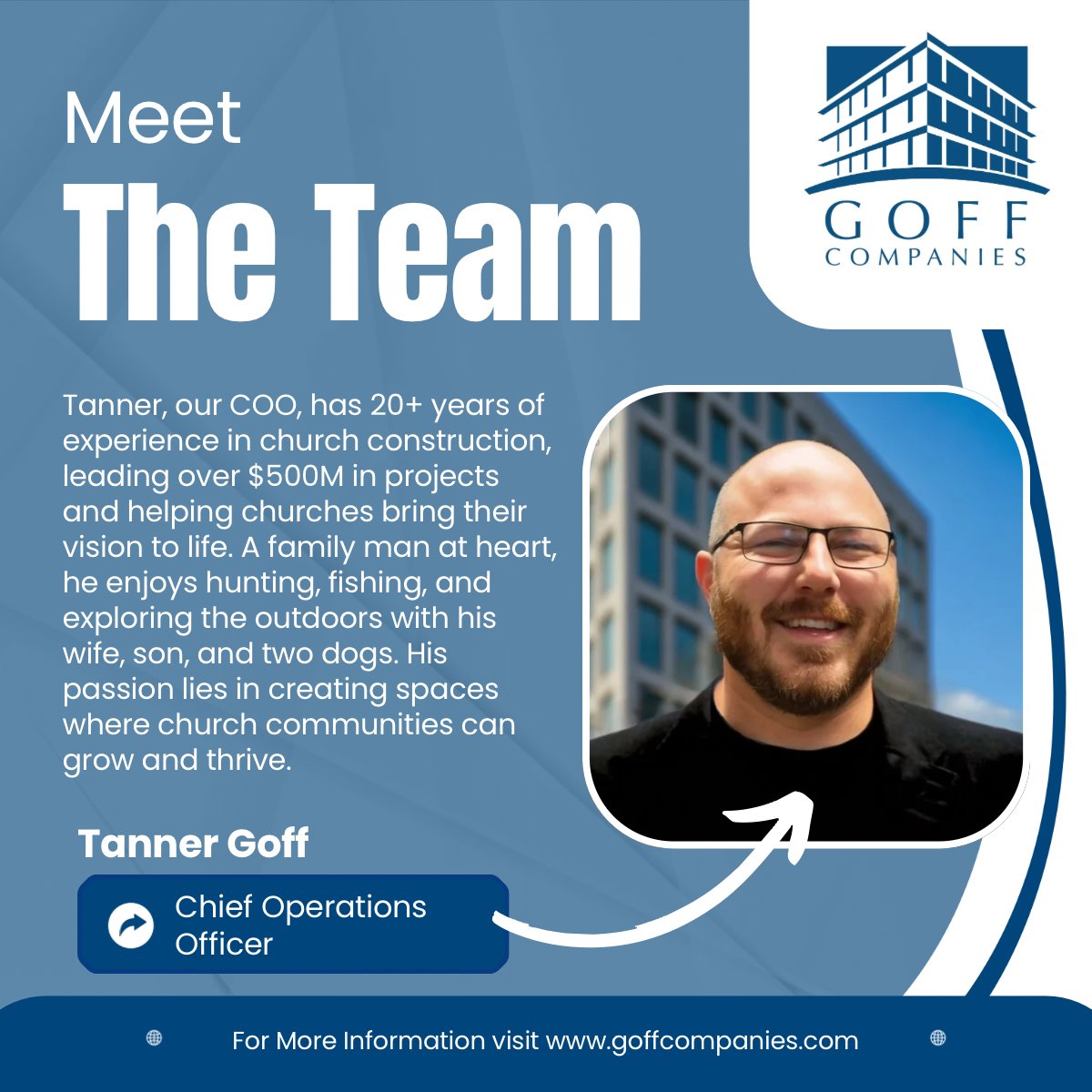 GoffCo's tweet photo. Happy “meet the team” Monday! https://t.co/PyuHI3KPKh
