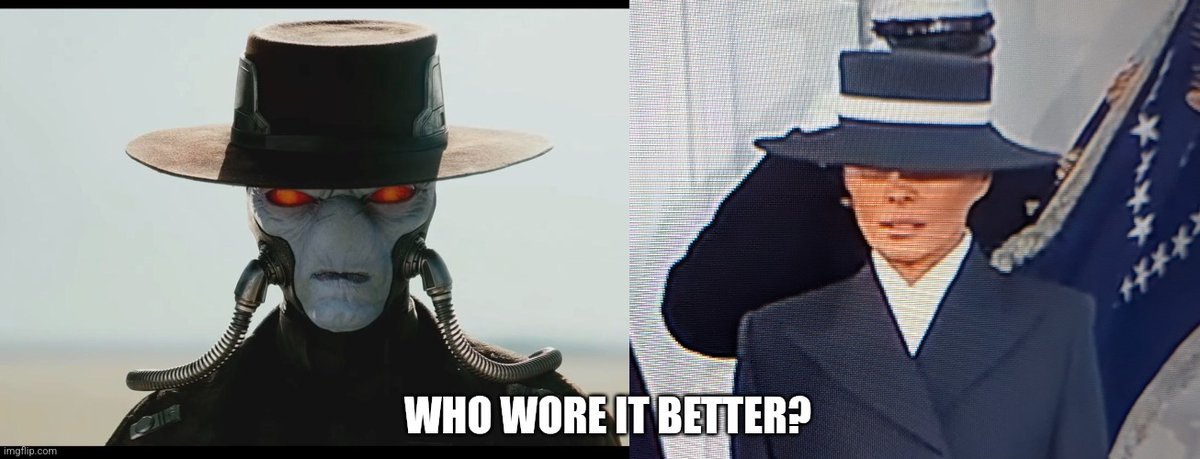 abeautifullotus's tweet photo. who wore it better? #Trump #StarWars  #Inauguration2025 #melanie https://t.co/sSbqeMEHZO