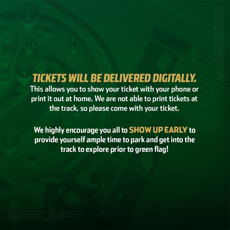 Rolex24Hours's tweet photo. Heading to the track for the #Rolex24? Here’s some things you need to know to make the most out of your race day!

For more information and to view the weekend schedule ⬇️