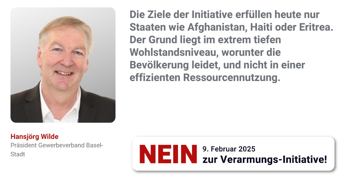 Die sogenannte Verarmungsinitiative führt zu explodierenden Preisen, radikalem Konsumverzicht und einschneidenden Wohlstandsverlusten. 
Am 9. Februar empfehlen wir ein NEIN zur Umweltverantwortungsinitiative.🌍🚫

Mehr: nein-zur-verarmungsinitiative.ch

#Verarmungsinitiative #Schweiz