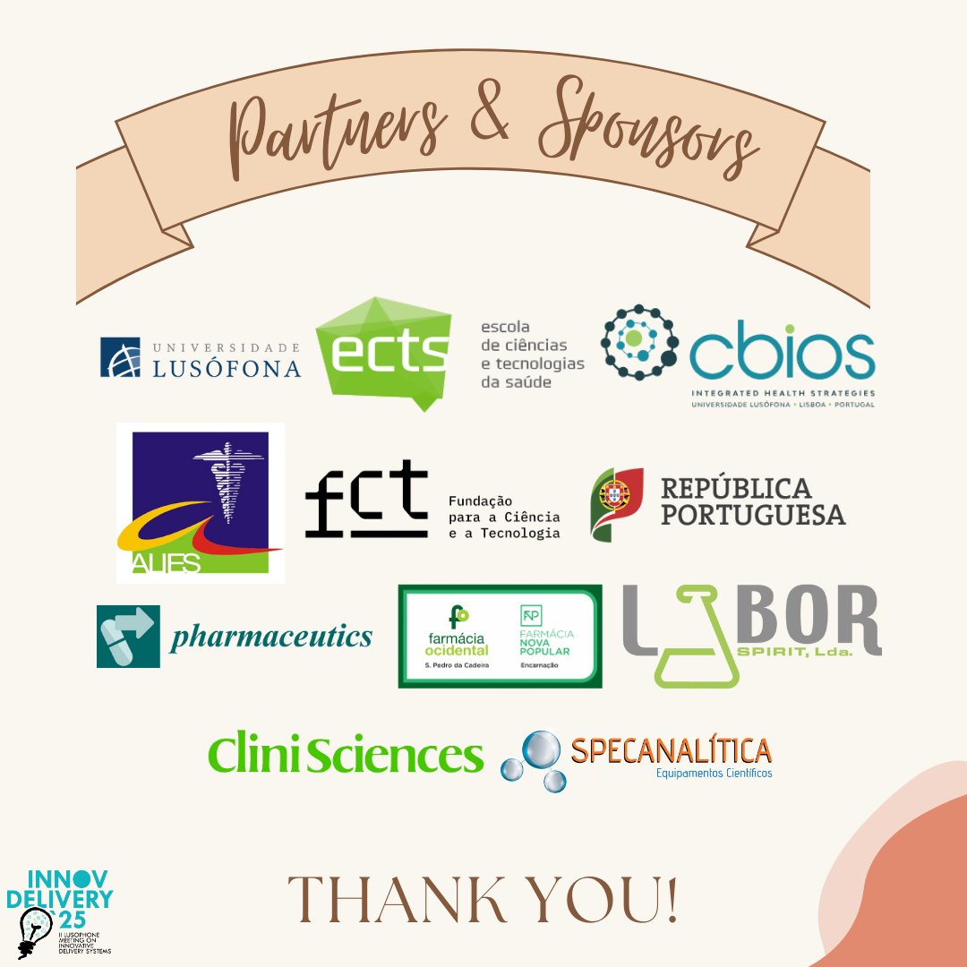 InnovDelivery's tweet photo. 🚀 INNOVDELIVERY 25 wouldn’t be possible without our amazing partners &amp; sponsors!

Meet our sponsors:
👉 @MDPIpharma 
👉 Farmácias Ocidental e Nova Popular
👉 @Labor_Spirit 
👉 CliniSciences
👉 Specanalítica

📍Join us: https://t.co/howMGj1GcQ

#InnovDelivery25 https://t.co/LQi8Vnlh2N